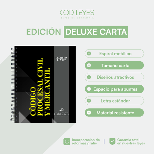 Código Procesal Civil y Mercantil (Deluxe Carta)