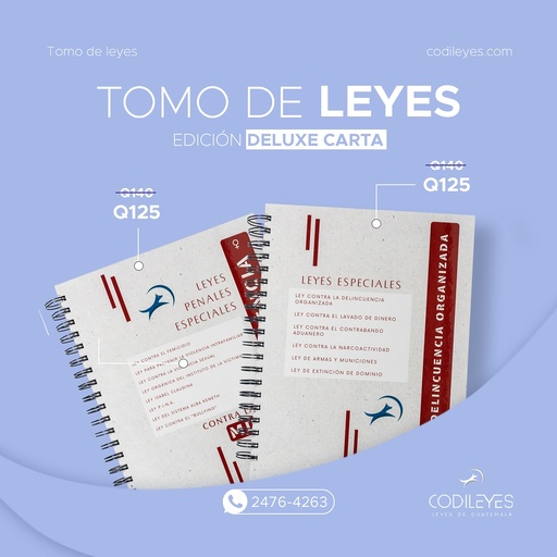 [DLX-DELINCUENCIA-01] Tomo De Leyes Penales - Delincuencia Organizada (Deluxe) 
