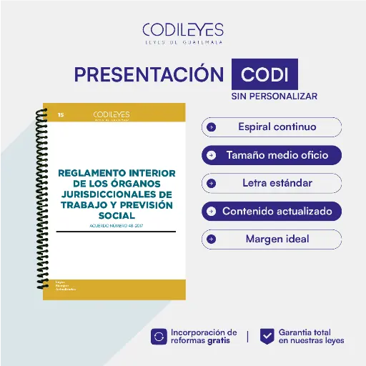 Labo-15 Reglamento Interior de los Órganos Jurisdiccionales de Trabajo y Previsión Social