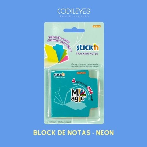 [12146] Block De Notas - Neón 