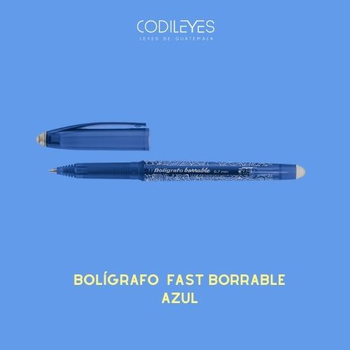Bolígrafo Fast Borrable 0.7mm (12)
