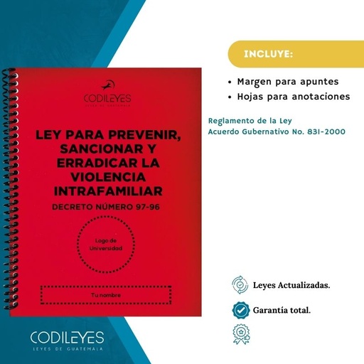 Pen-08 Ley Para Prevenir, Sancionar Y Erradicar La Violencia Intrafamiliar 