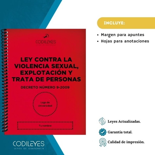 Pen-09 Ley Contra La Violencia Sexual, Explotación Y Trata De Personas