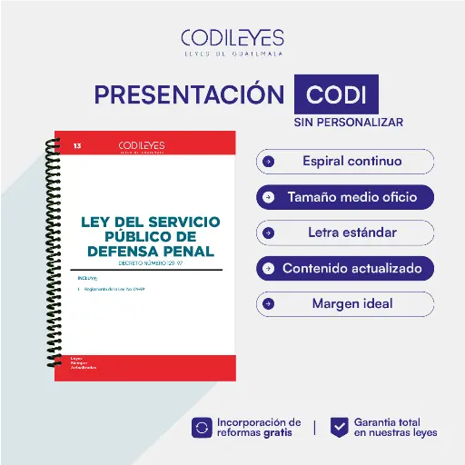 Pen-13 Ley Del Servicio Público De Defensa Penal 