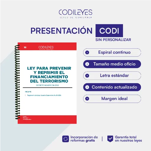 Pen-18 Ley Para Prevenir Y Reprimir El Financiamiento Del Terrorismo 