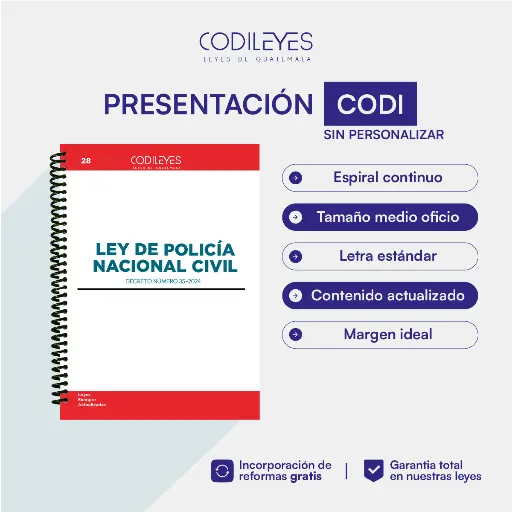 Pen-28 Ley De Policía Nacional Civil -PNC-