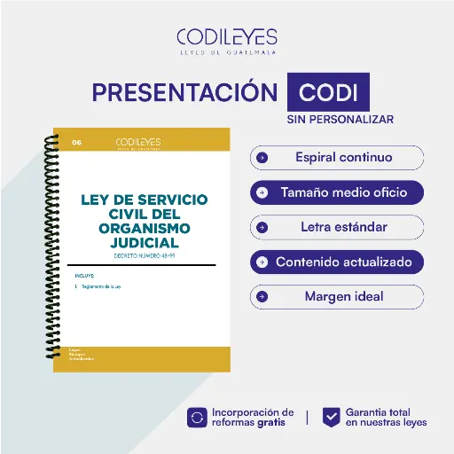 Labo-06 Ley De Servicio Civil Del Organismo Judicial 