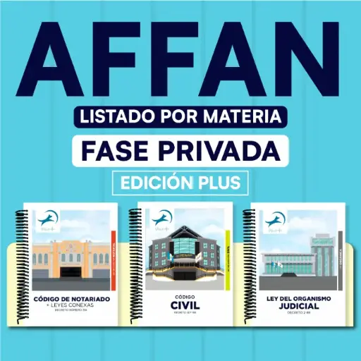 AFFAN - Paquete de 81 Leyes Fase Privada - Listado por materia⭕️ (Plus➕)
