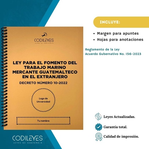 Labo-14 Ley Para El Fomento Del Trabajo Marino Mercante Guatemalteco En El Extranjero