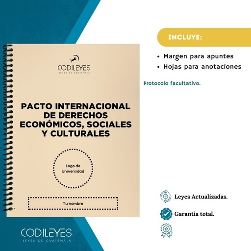 Conv-05 Pacto Internacional De Derechos Económicos, Sociales Y Culturales + Protocolo Facultativo