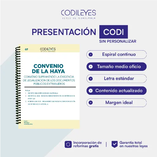 Conv-07 Convención De La Haya + Ratificación En Guatemala