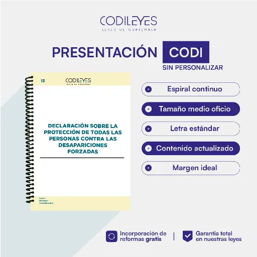 Conv-13 Declaración Sobre La Protección De Todas Las Personas Contra Las Desapariciones Forzadas