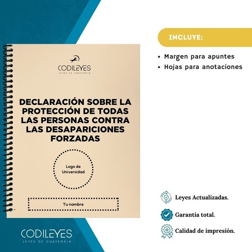 Conv-13 Declaración Sobre La Protección De Todas Las Personas Contra Las Desapariciones Forzadas