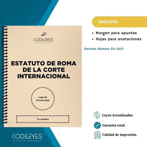 Conv-15 Estatuto De Roma De La Corte Internacional + Ratificación
