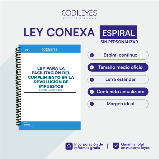 Admin-78 Ley Para la Facilitación del Cumplimiento en la Devolución de Impuestos