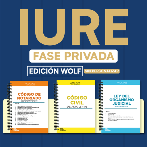 IURE - Paquete de 47 Leyes Fase Privada (Wolf🐺❌ Sin personalizar)