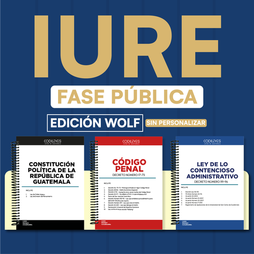 IURE - Paquete de 54 Leyes Fase Pública (Wolf🐺❌ Sin personalizar)
