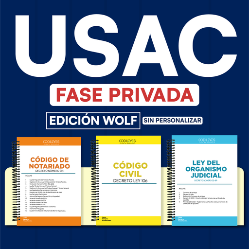 USAC - Paquete de 34 Leyes Fase Privada (Wolf🐺 Sin Personalizar❌)