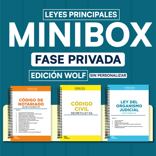 MiniBox- Paquete de 6 Leyes Fase Privada (Wolf🐺 Sin Personalizar❌) 