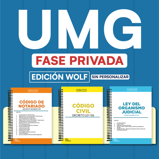 UMG- Paquete de 40 Leyes Fase Privada (Wolf🐺 Sin Personalizar ❌)