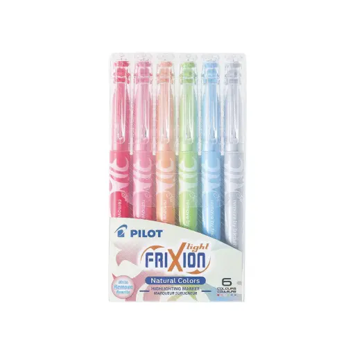 Set de 6 Resaltadores Borrables Pilot - Natural