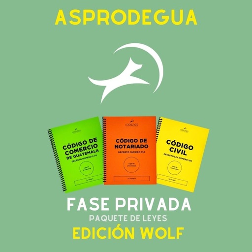 Fase Privada ASPRODEGUA - Edición Wolf🐺❌ Sin personalizar