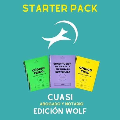 Starter Pack CuasiAbogado y Notario-Edición Wolf🐺 Sin Personalizar❌