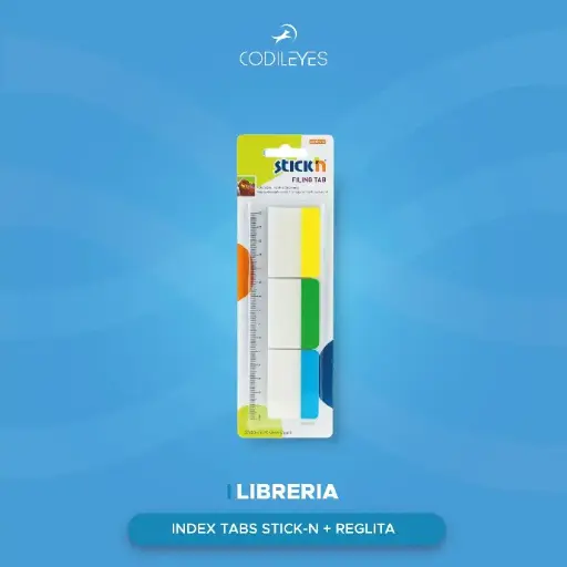 [STICK-10569] Index Tab Sticker + Reglita (3 Colores) (24)