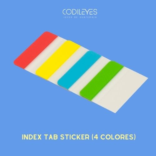 [13460] Index Tab Sticker (4 Colores) 