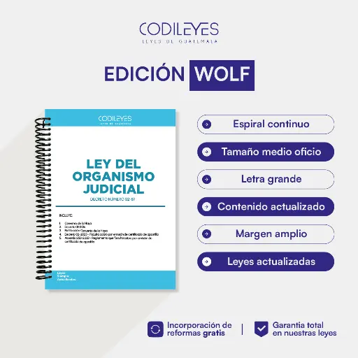 Ley Del Organismo Judicial 