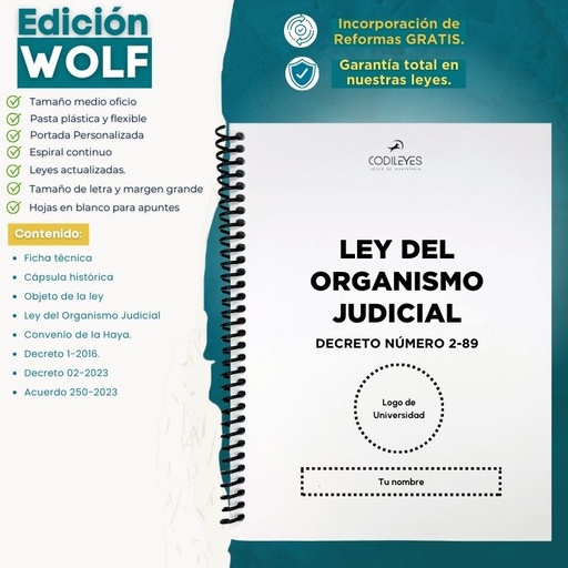 Ley Del Organismo Judicial 