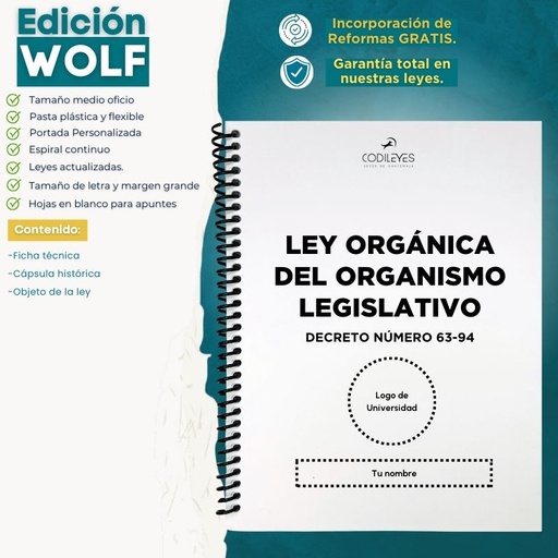 Ley Del Organismo Legislativo