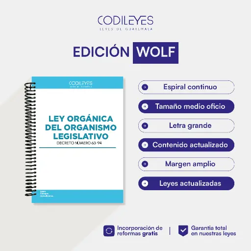 Ley Orgánica Del Organismo Legislativo